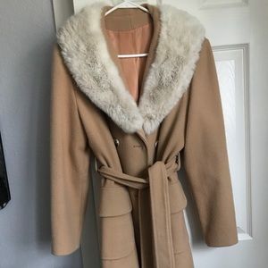 Vintage coat with belt